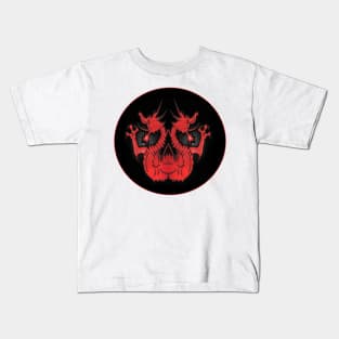 Red Chinese dragon, classic and vintage, the symbol of China Kids T-Shirt